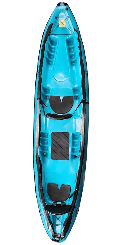 Caiaker Raia - Azul Neon com Preto